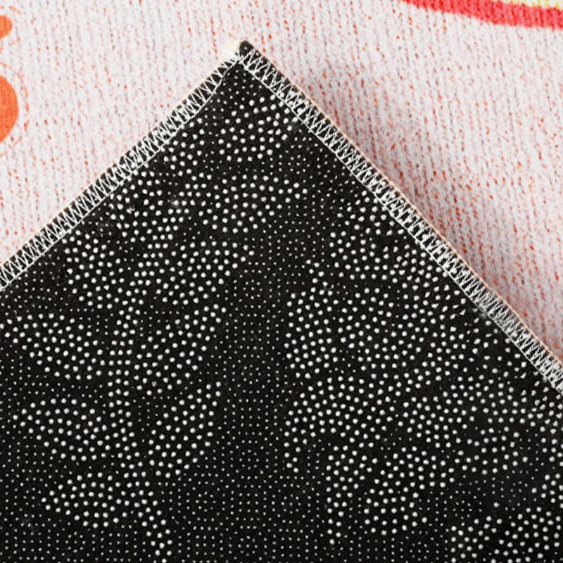Tapis de gradient en polyester moderne gris tapis de support sans glissement pour décoration intérieure