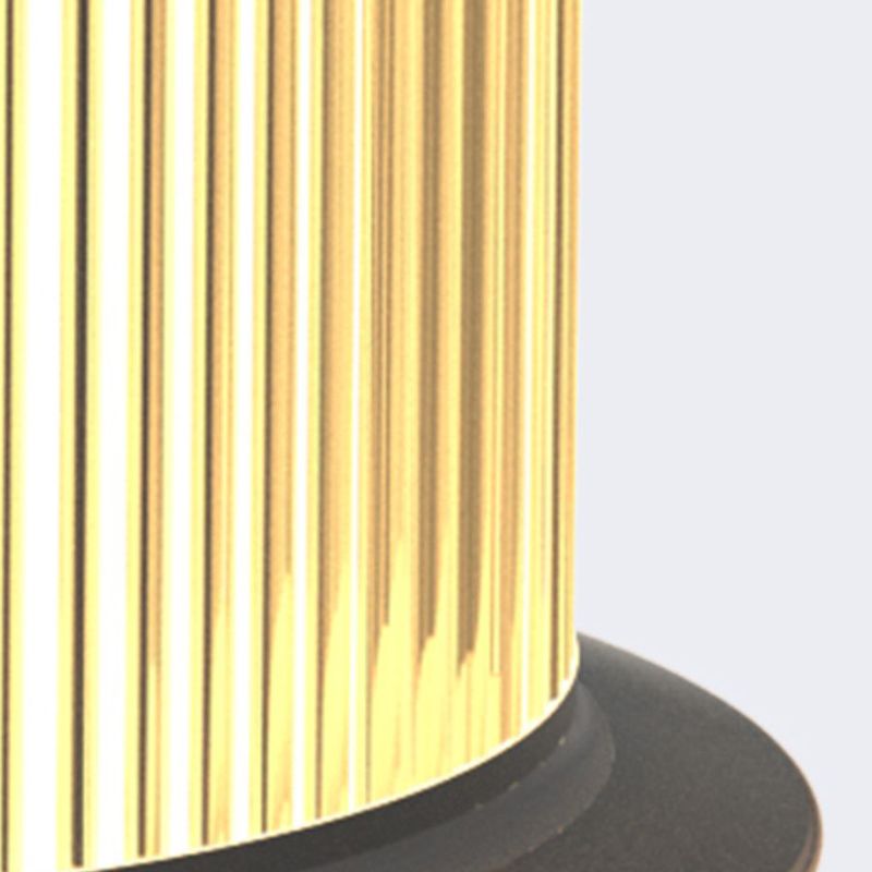 Drum Shape Solar Pillar Lamp Modern Waterproof Outdoor Lights