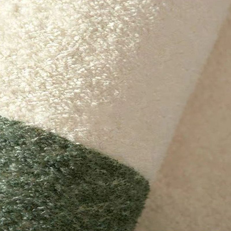 White Modern Area Carpet Line Pattern Polyester Area Rug Easy Care Washable Rug for Living Room