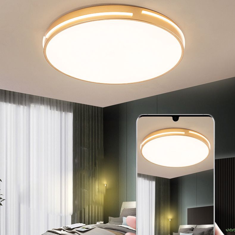 Métal géométrique visière encastrée lampe style moderne 1 tête brune encastrée lampe