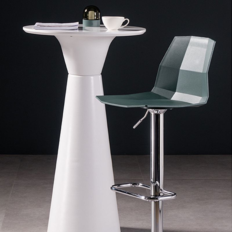 Modern Adjustable Dining Stool Plastic Footrest Counter Stool with Swivel