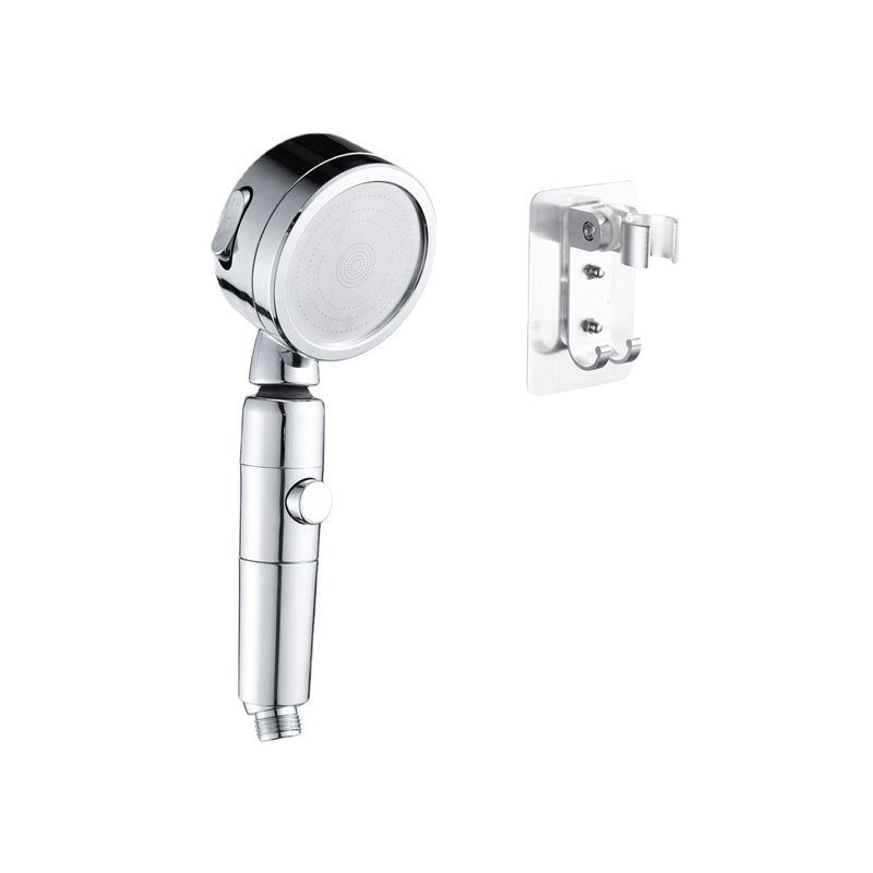 Contemporary Handheld Shower Head Round 3 Setting Spray Head in Silver