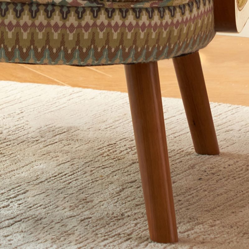 Corduroy Lounge Chair Arms Included Side Chair for Living Room