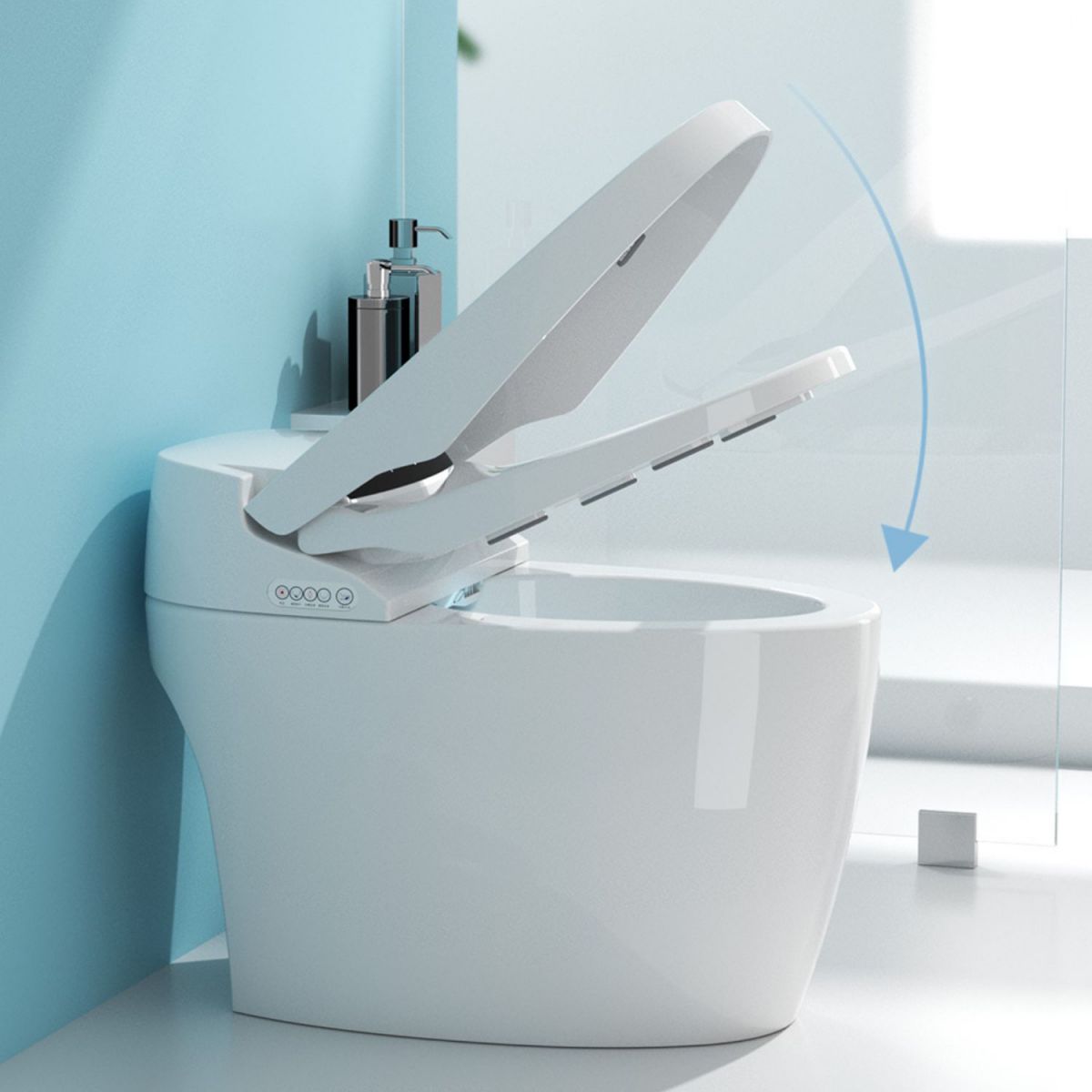 Porcelain Floor Mounted Toilet One-Piece Toilet Modern Toilet Bowl