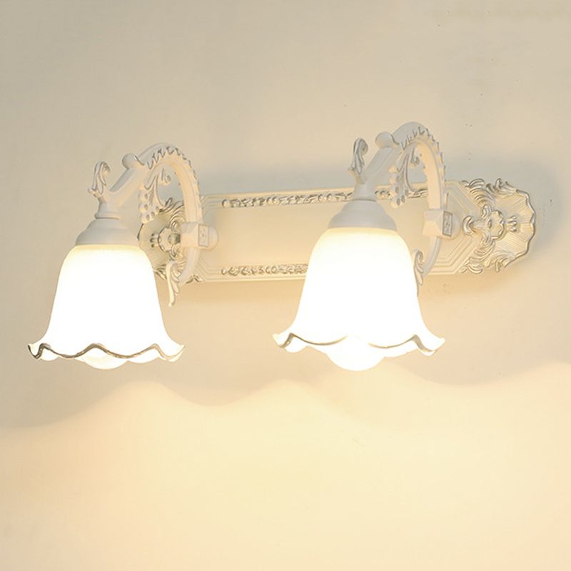 Modern Style Geometric Wall Mounted Lamps Metal Multi Lights Vanity Wall Sconce