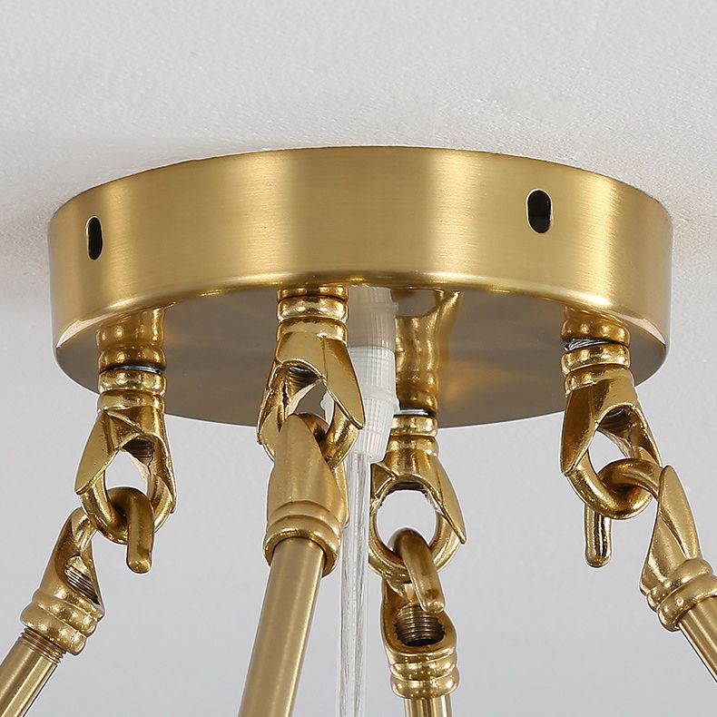 Light Luxury Style Pendant Chandelier Light Glass Chandelier for Living Room