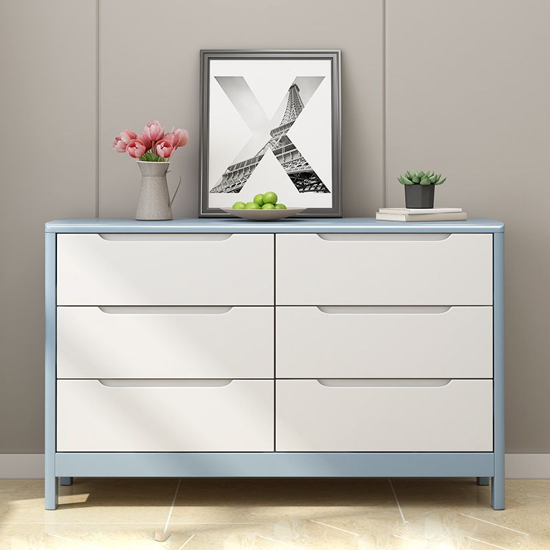 Contemporary Dresser Solid Wood Storage Chest with 5/6/9 Drawers