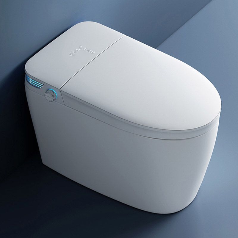 Contemporary One Piece Toilet Floor Mounted Toilet Bowl with Slow Close Seat for Washroom