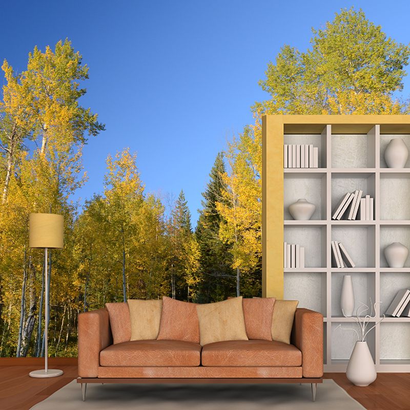 Forest Wall Decor Stain Resistant Wall Covering for Dining Room, Stain Resistant