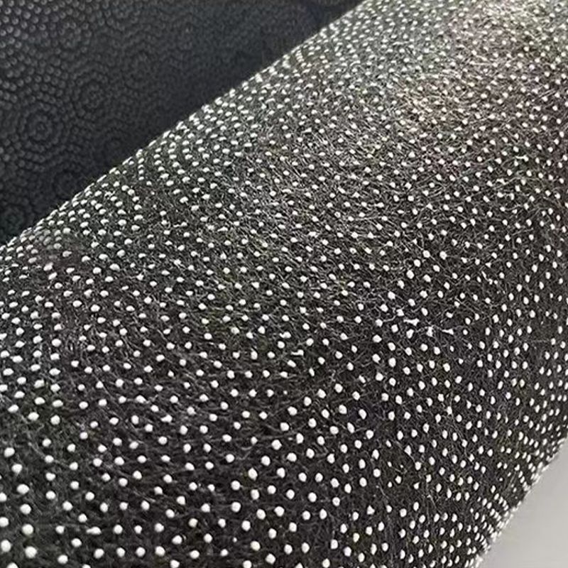 Modern Black Rug Polyester Diamond Area Rug Washable Rug for Home Decor
