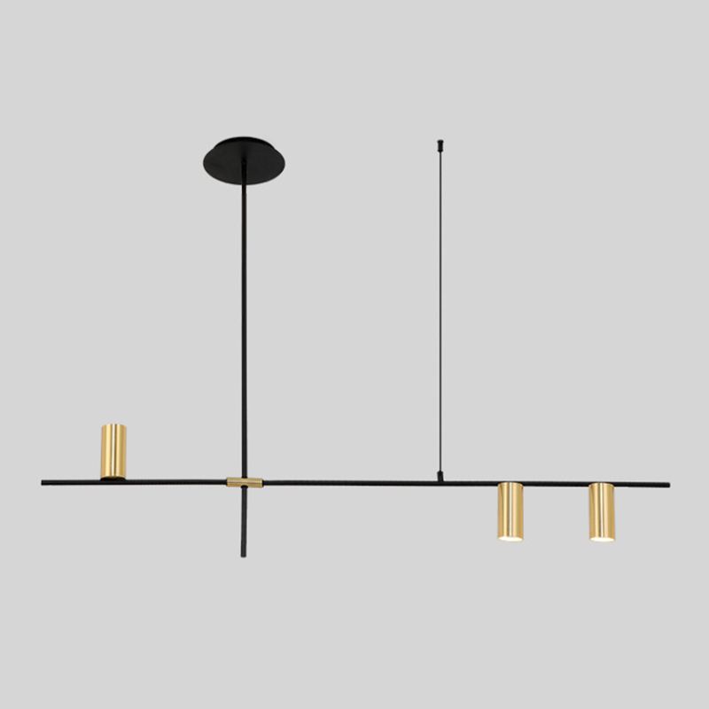 Luces colgantes colgantes de cilindro de estilo moderno accesorios de iluminación de metal