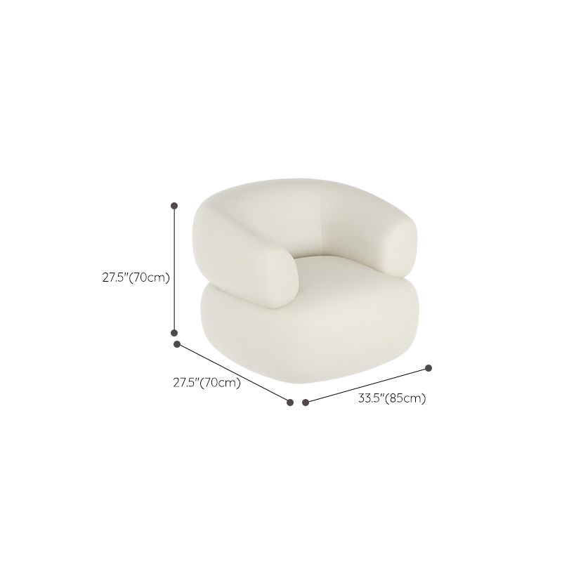 White Wooden Sectional Stain-Resistant Sectional Sofa for Living Room