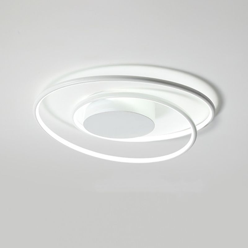 Circular Ceiling Mount Light Fixture Minimalist LED Metal Ceiling Lamp