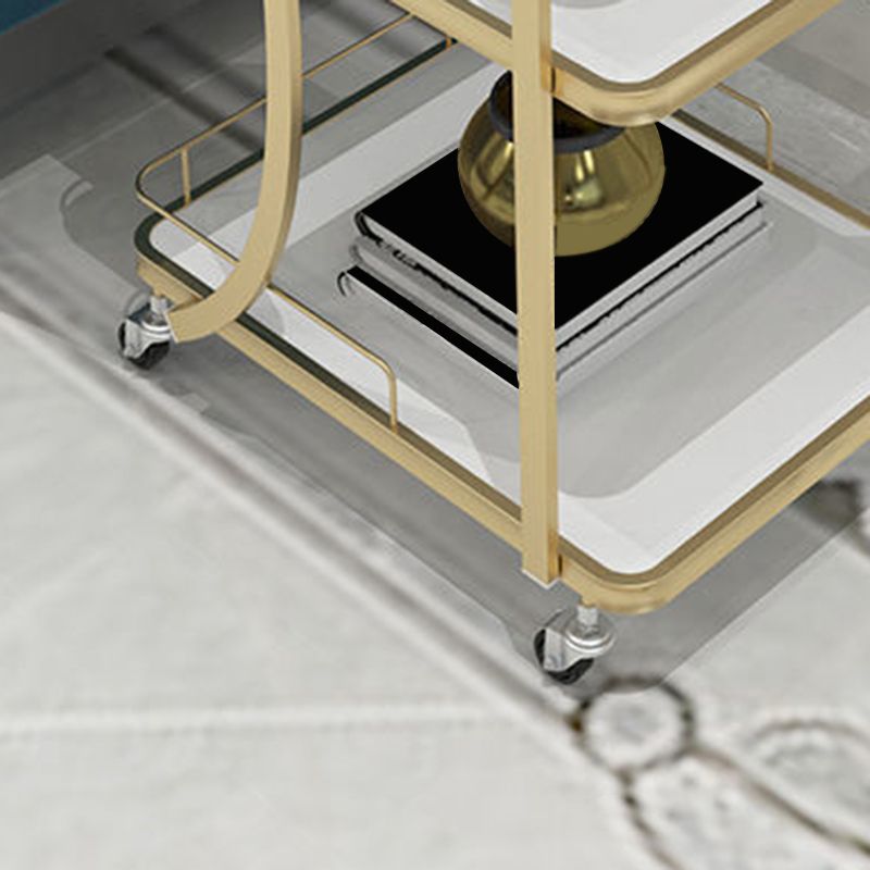 Contemporary Prep Table Rolling Rectangle Metal Prep Table for Kitchen