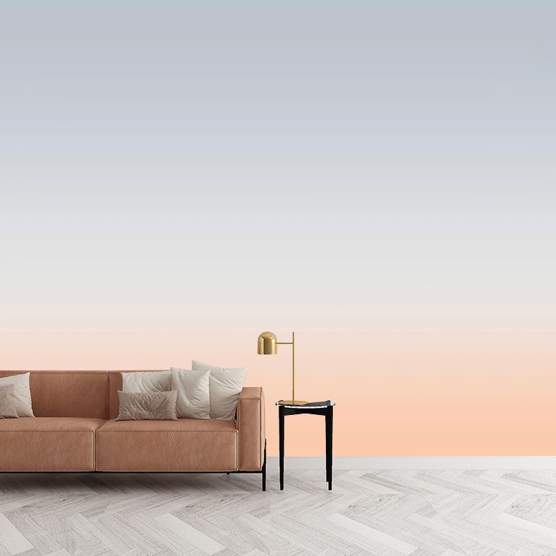 Extra Large Minimalist Wall Mural Decal in Natural Color Ombre Wall Art, Custom-Printed