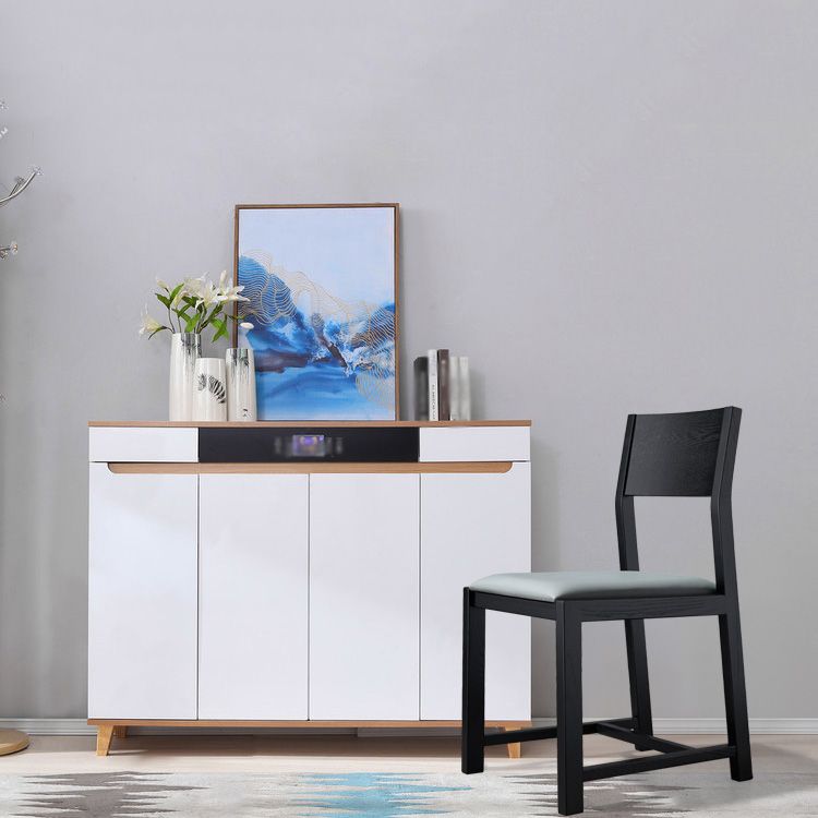 Contemporary Dining Room Dining Chairs Armless Solid Wood Kitchen Chairs