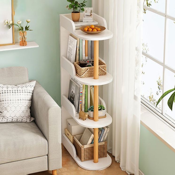 Engineered Wood Shelf Bookcase Scandinavian Bookshelf for Office