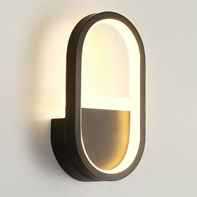 Luminaire mural géométrique Malle de salle de bain moderne Appiculture de mur de salle de bain avec teinte acrylique