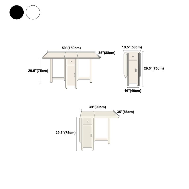 Contemporary Folding Furniture Stone Pedestal Dining Site Table for Home (only Table)