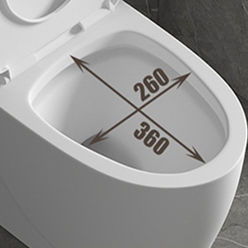 Siphon Jet Toilet Elongate One-Piece Floor Mounted Toilet with Dual Flush Mode