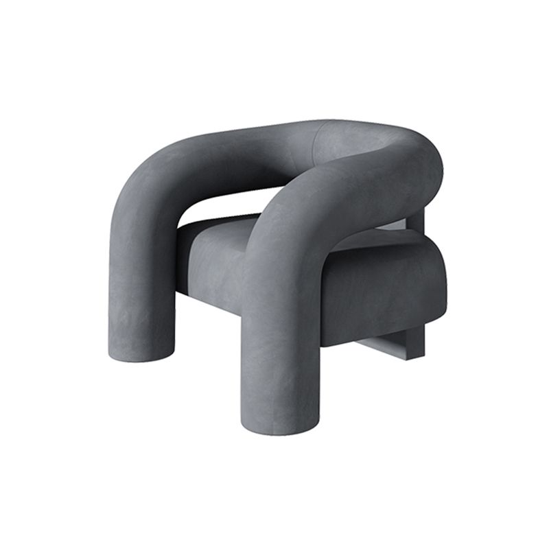 Velvet Armchair 30.70" High Solid Wood Frame Chair for Living Room