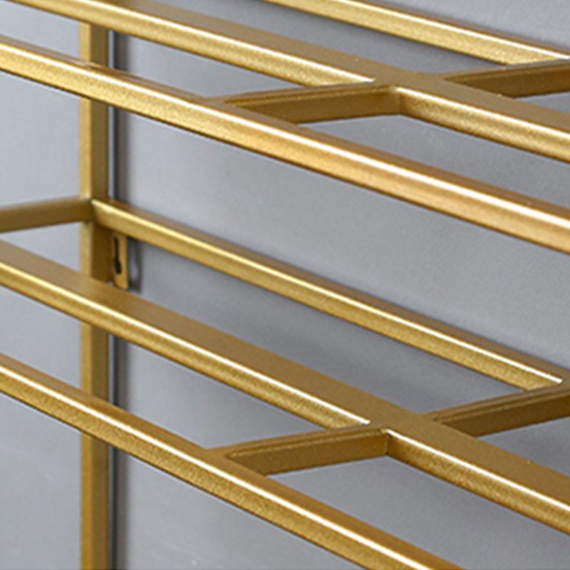 Metal Wall Mounted Wine Rack 27.5"L x 39"H Wine Stemware Holder