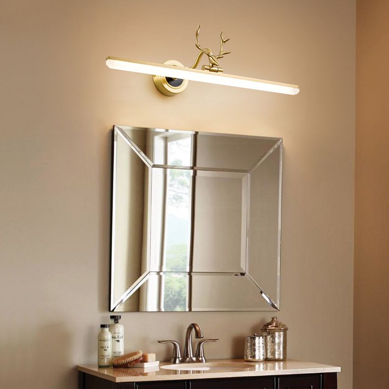 Metall lineare Schattenwandleuchten moderne 1 Kopfwandhalterung in Schwarz