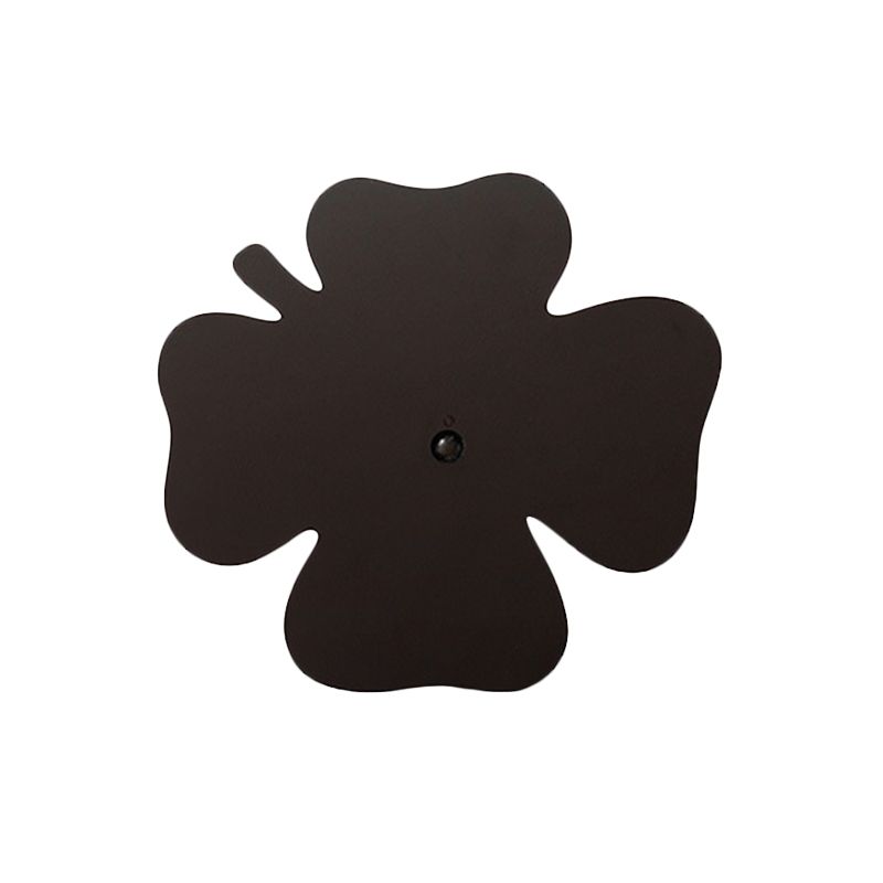Black Finish Four Leaf Clover Wall Night Lamp Minimalism LED Acrylic Night Shadow Light, USB