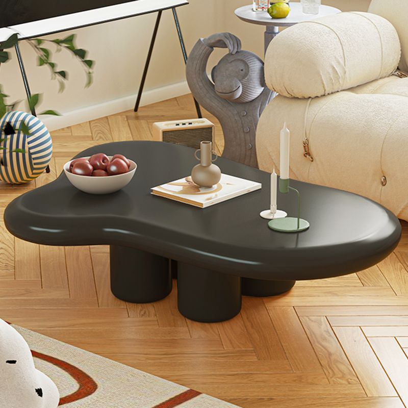 Scandinavian Wooden Coffee Table Free form 3 Legs Coffee Cocktail Table