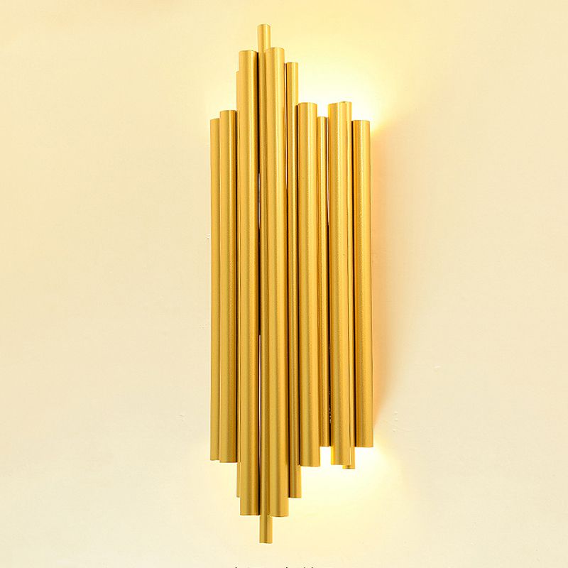 Gouden wandlamp met 4 licht in moderne creatieve stijl smeedijzeren stagger wandlicht