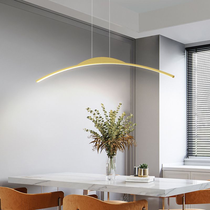 Linear Island Lighting Modern Kitchen Island Lighting Metal 1 Light Island Chandelier