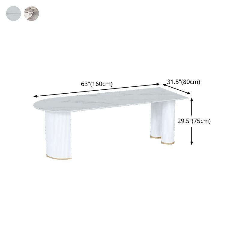 Sintered Stone Dining Table Traditional Luxury Dining Table for Kitchen