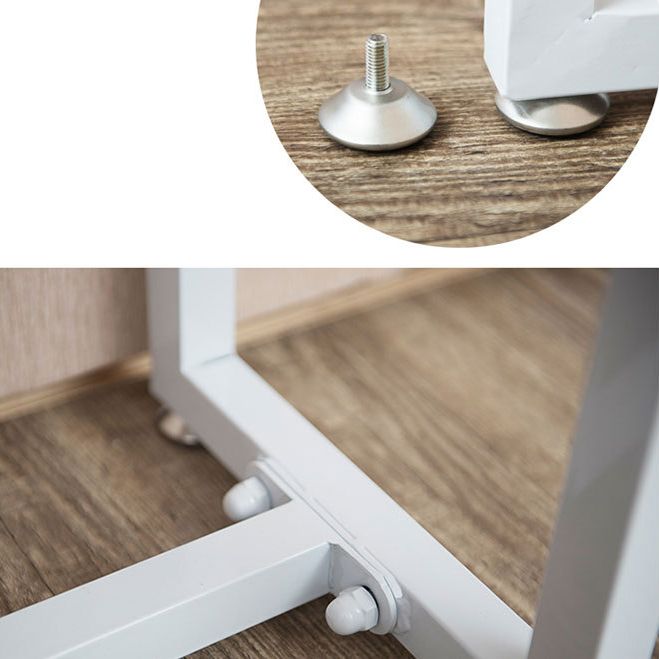 Solid Wood Rectangle Console Table 29.53-inch Tall End Table with 1 Shelf