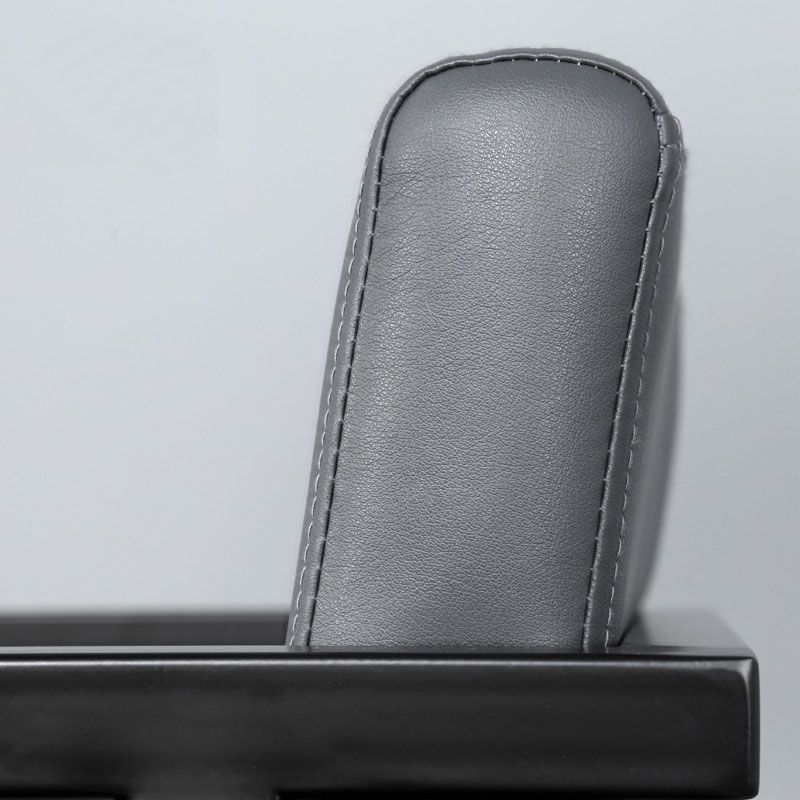 Contemporary Kitchen Dining Arm Chair Upholstered Side Chair in Grey