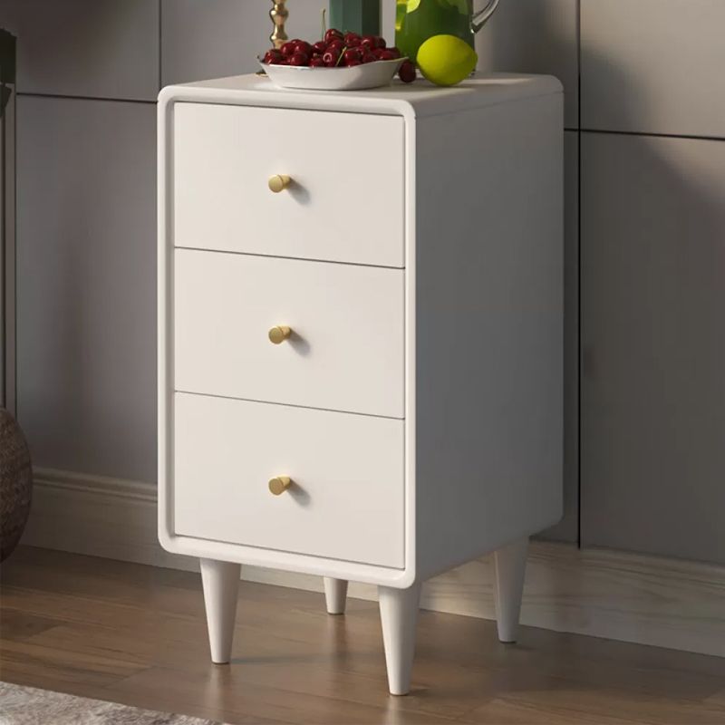 Classic Glam Solid Pine Storage Chest Dresser Vertical Dresser