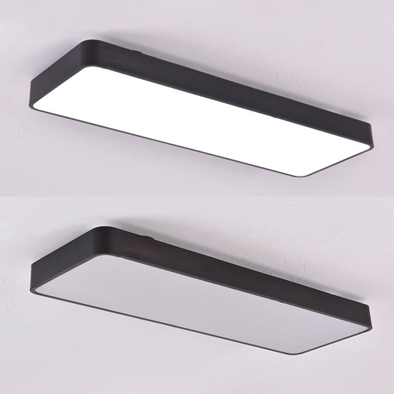 Rectangle Box Flush Mount Lights Modern Minimalist Style Acrylic Flush Light