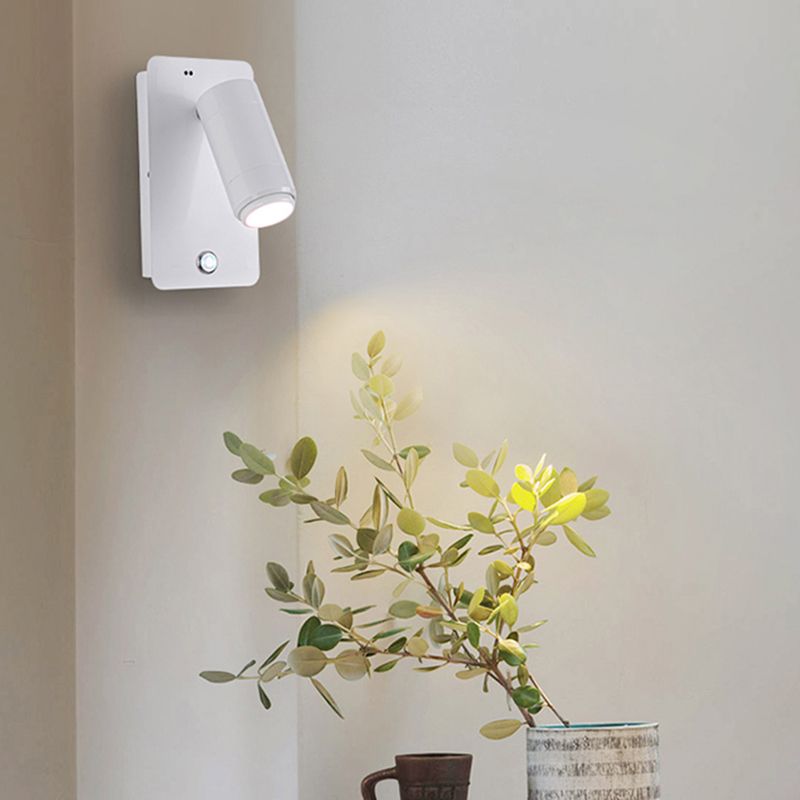 Modern Geometric Shape Wall Sconce Reading Wall Light with Acrylic Shade for Bedroom