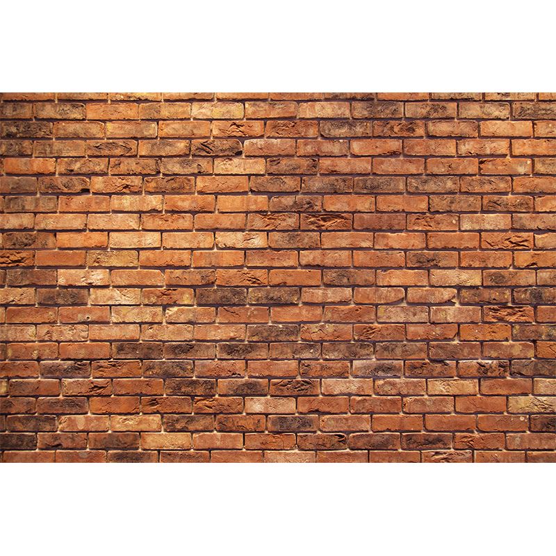 Horizontal Photography Brick Wall Mural Environment Friendly Wallpaper for Room
