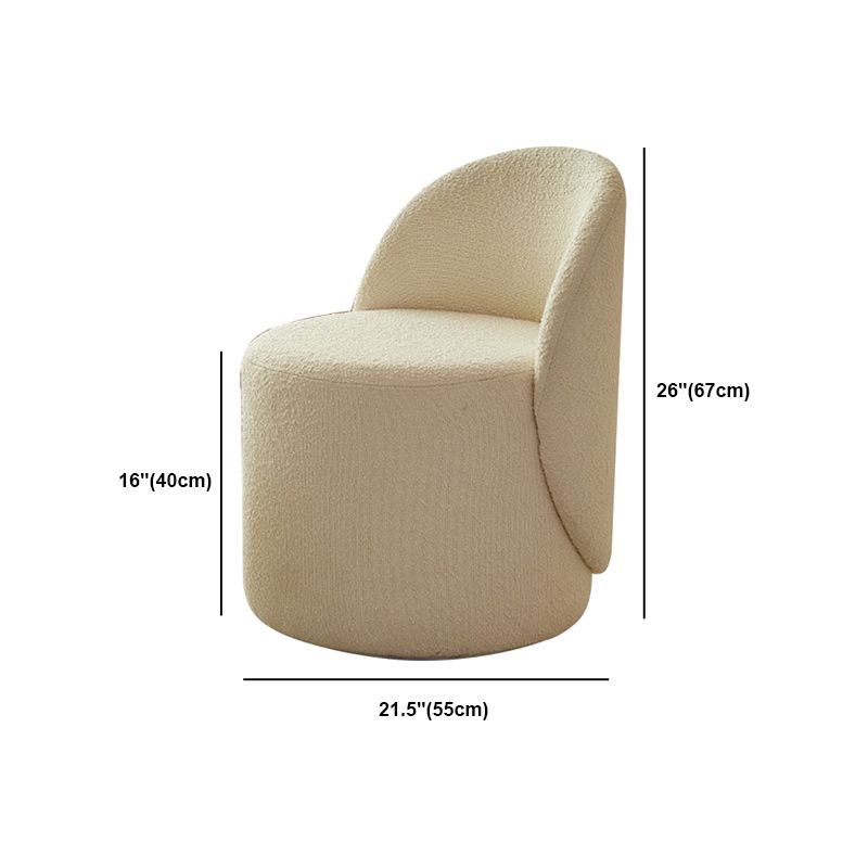Armless Chair 21.6" L X20.0"W X29.9"H Swivel Chair for Living Room