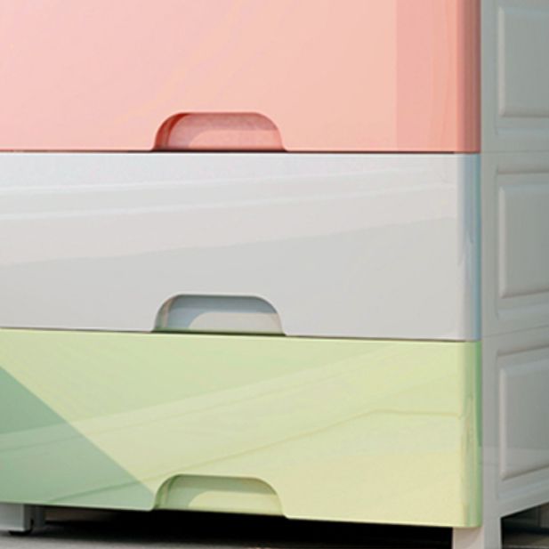 Non-Hanging Armoire with Legs Contemporary Plastic Storage Cabinet