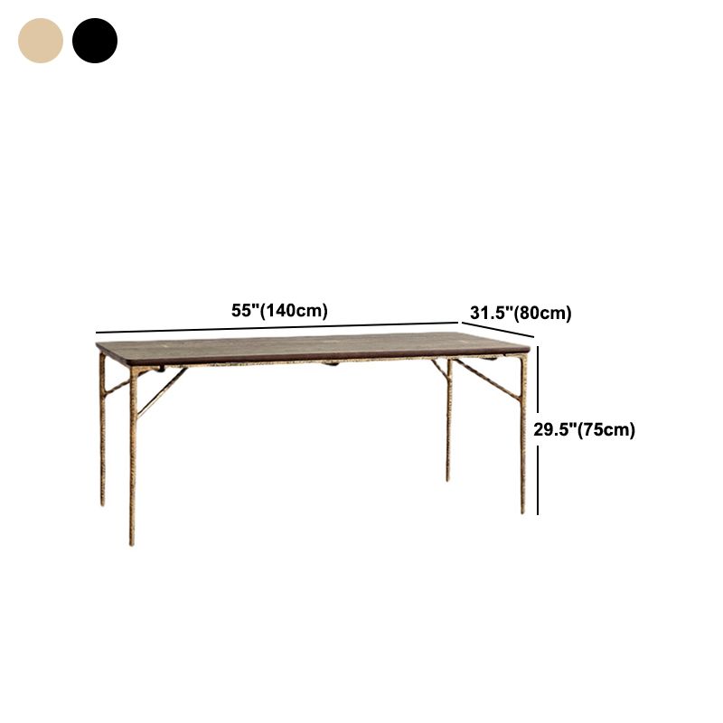Rectangle Dining Room Table Luxury Style Home Desk with 4 Legs