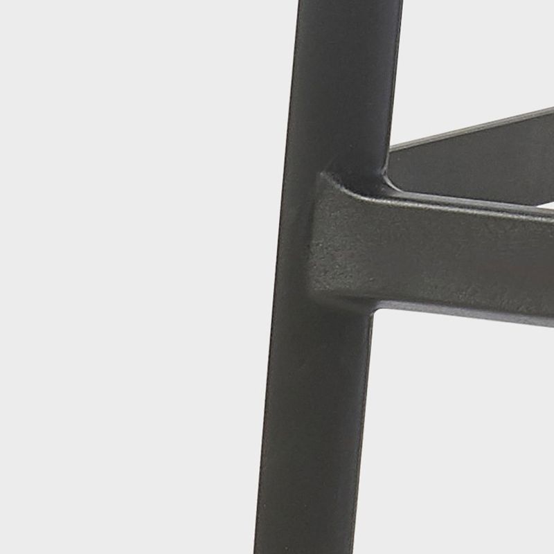 Taburetes de bar interiores apilables de plástico escandinavo con respaldo bajo