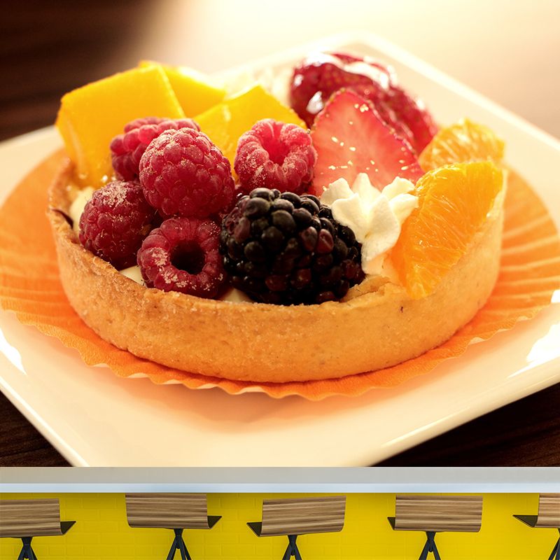 Soft Color Dessert Painting Mural Decal Modern Commercial Use Eco-friendly Wall Covering