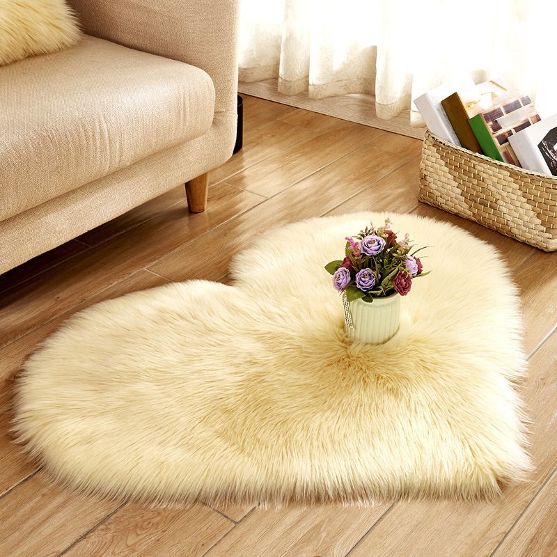 Modern Solid Color Carpet Leisure Polyester Shag Rug Non-Slip Backing Carpet for Living Room