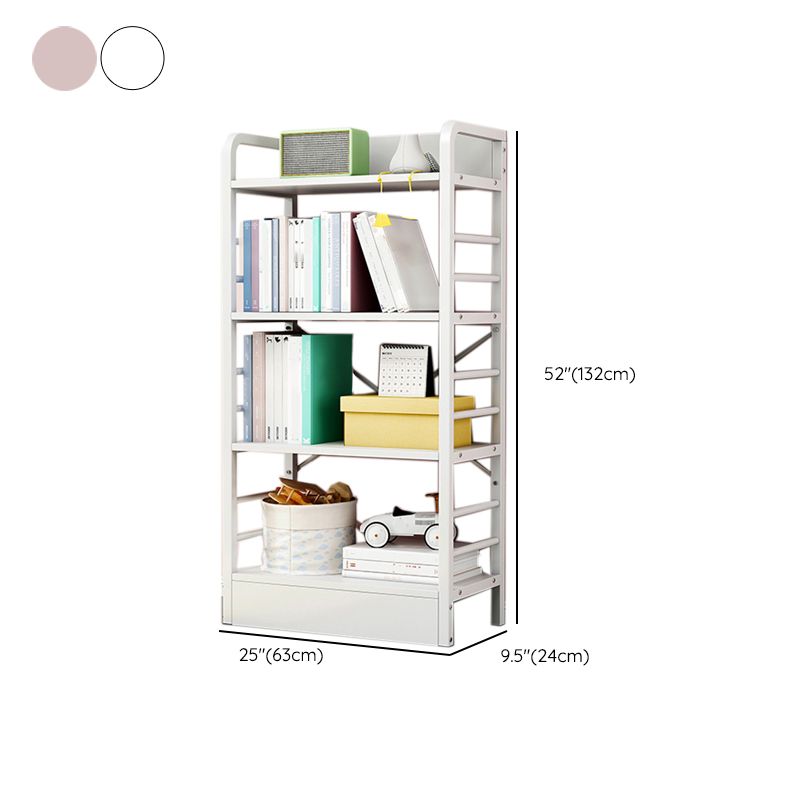 Standard 3 Shelves Bookcase Engineered Wood Contemporary Bookshelf