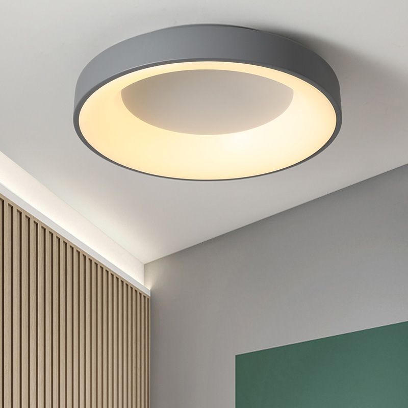 Luminaires encastrés à 1 lumière en acrylique, anneaux de style moderne, plafonniers à LED