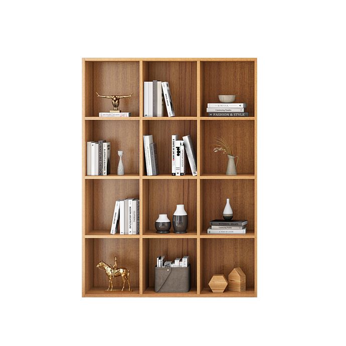 Closed Back Bookshelf Contemporary Style Bookcase for Office Home Study Room