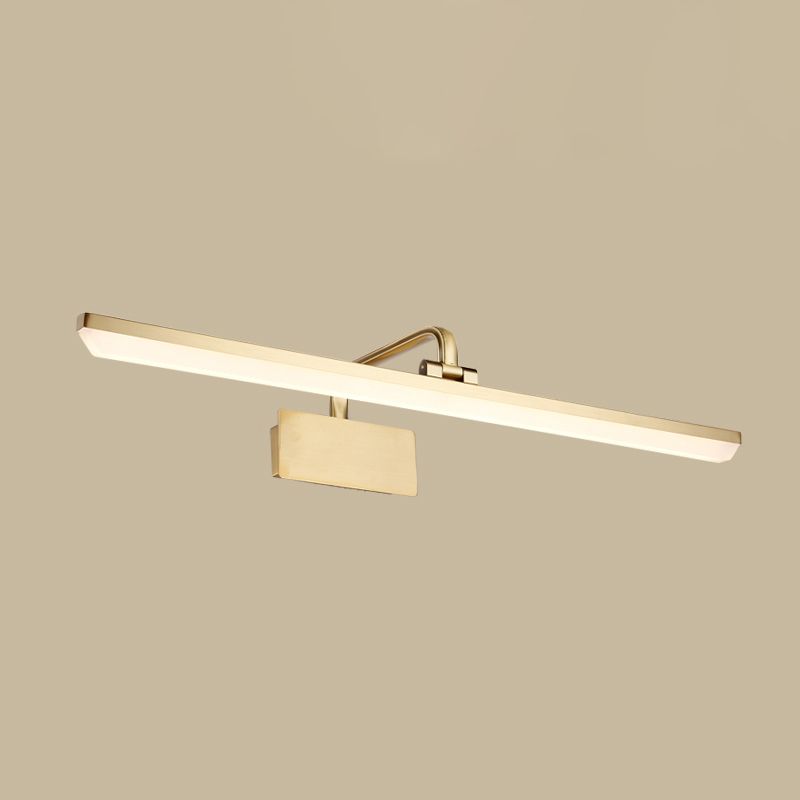 Linear Wall Sconce Lighting Modern Metal 1 Light Sconce Light in Gold
