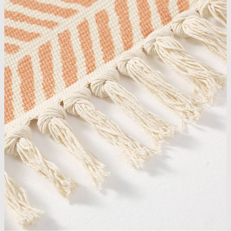 Yellow Plants Indoor Carpet Polyester Casual Area Rug Washable Rug for Home Decor