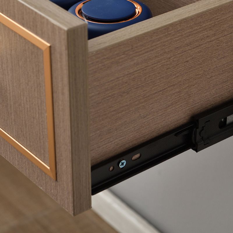 Modern Wood TV Stand Console Floating TV Media Stand with Drawers for Living Room